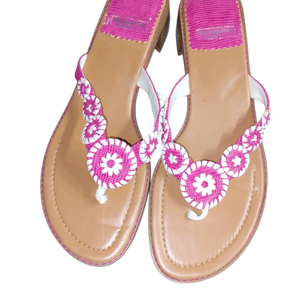 Montego Bay Club Pink and White Sandals